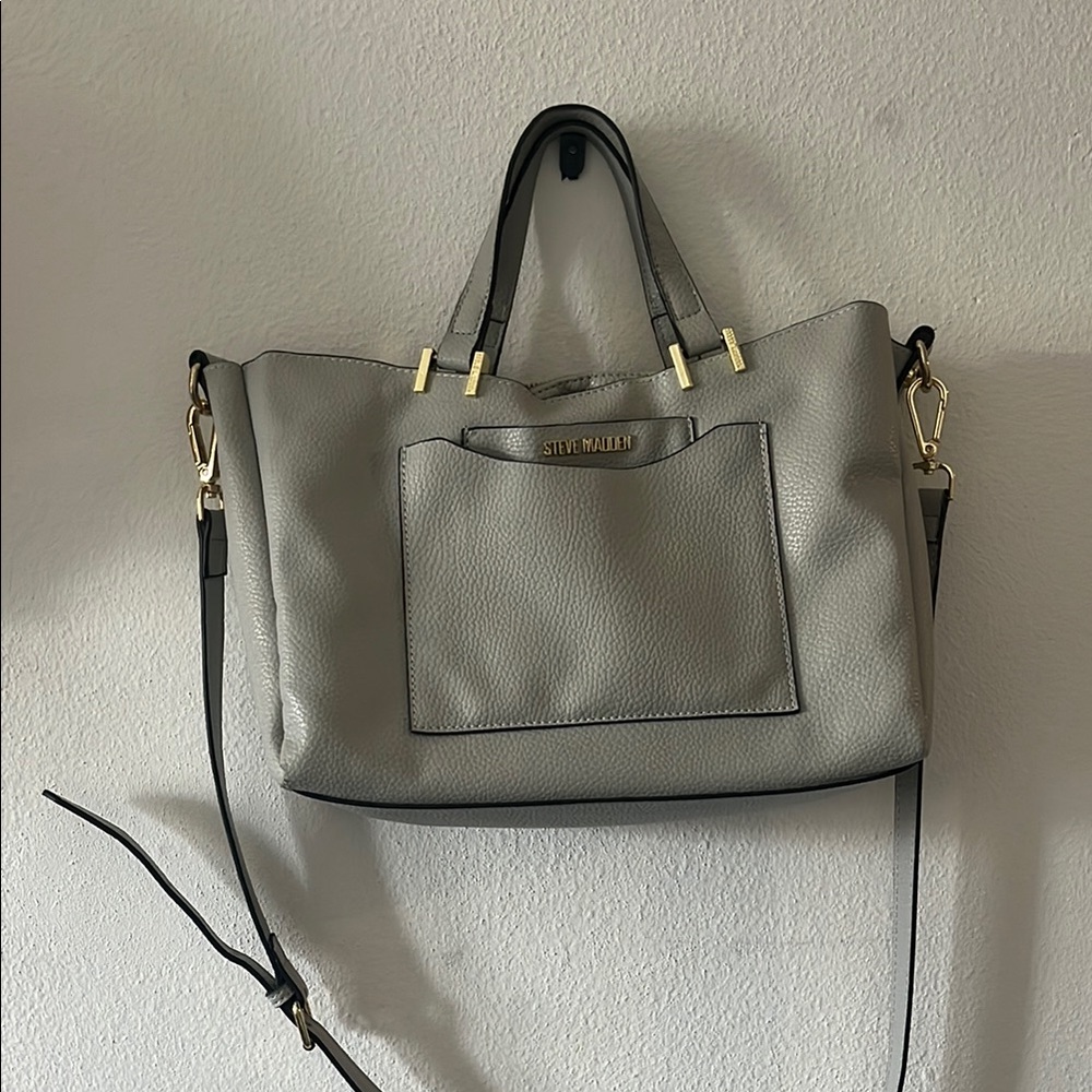 Gray Steve Madden Handbag